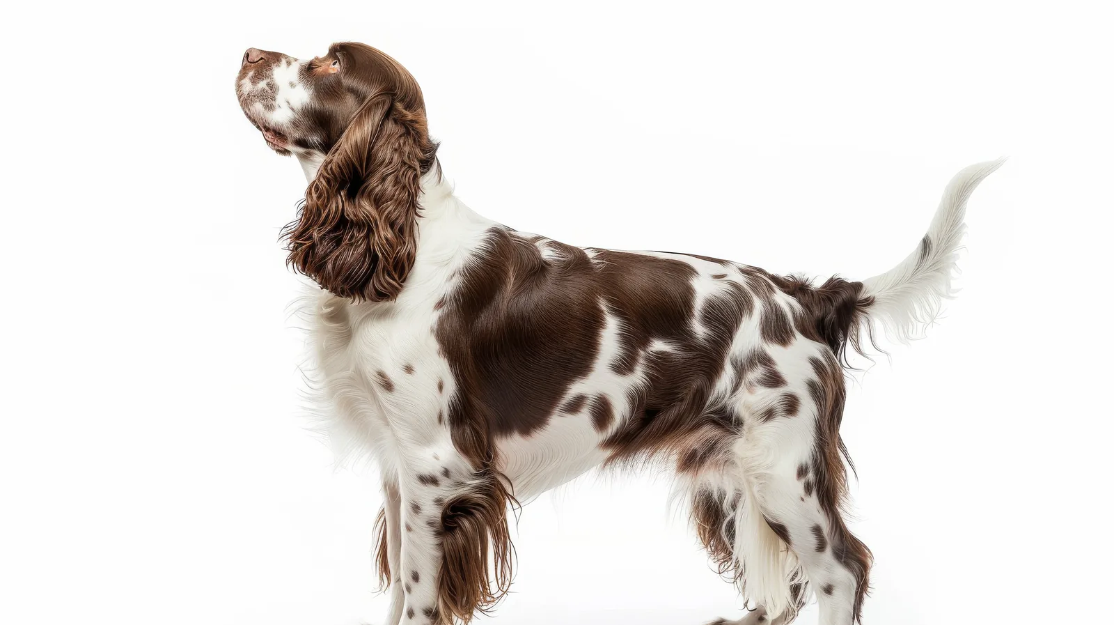 English Springer Spaniel standing in profile
